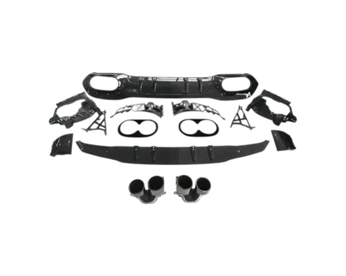 A45 Style Rear Diffuser - Mercedes A-Class W177 (2018 - 2024)