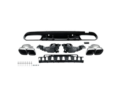 C63 Style Rear Diffuser - Mercedes C-Class W205 (2014 - 2018)