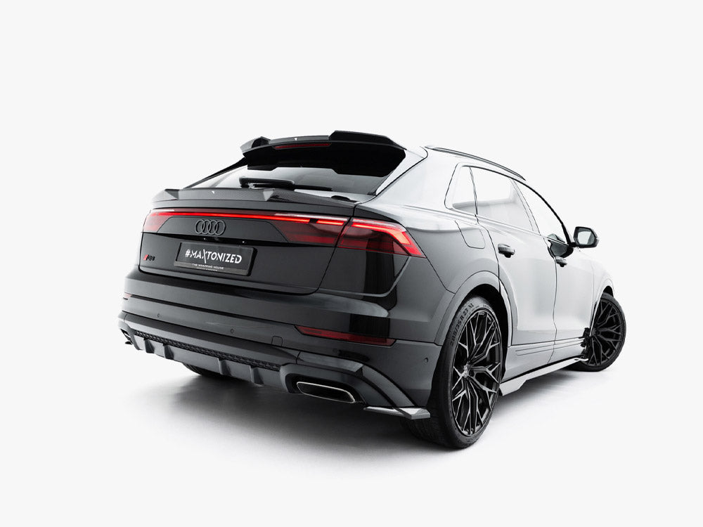 Carbon Fiber Tailgate Spoiler (Lower) compatible with Audi SQ8 / Q8 S Line Mk1 Facelift
