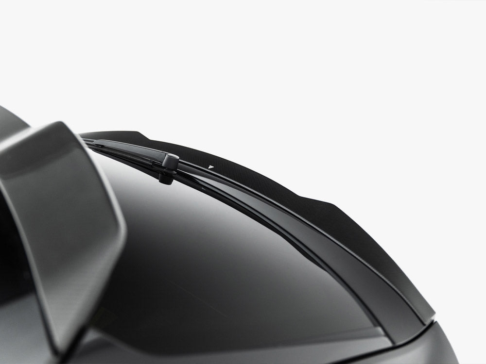 Carbon Fiber Tailgate Spoiler (Lower) compatible with Audi SQ8 / Q8 S Line Mk1 Facelift