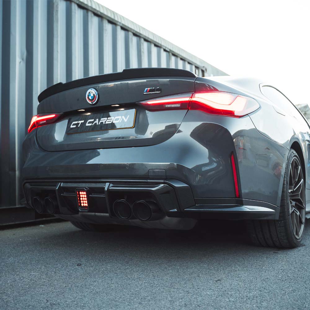 CT Carbon Diffuser V3 (CT Design) (with LED) - BMW M3/M4 G80/G82 (2021 - Onwards)