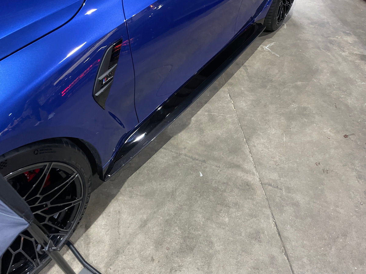 CT Carbon Side Skirt Extensions V1 (CT Design) - BMW M4 G82 (2021 - Onwards)