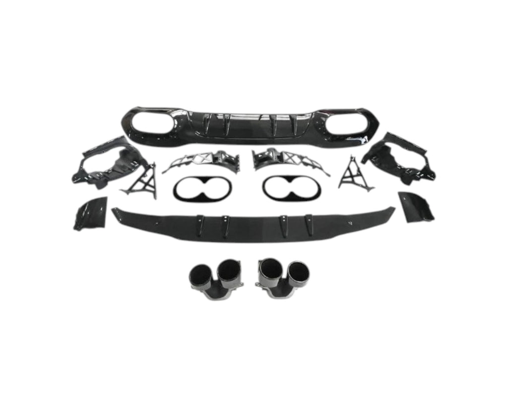 A45 Style Rear Diffuser - Mercedes A-Class W117 (2018 - 2024)