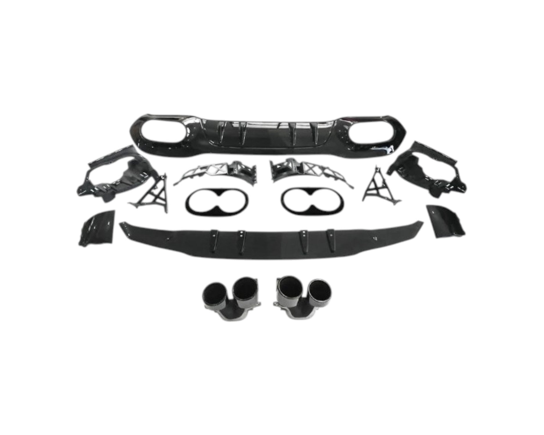 A45 Style Rear Diffuser - Mercedes A-Class W117 (2018 - 2024)